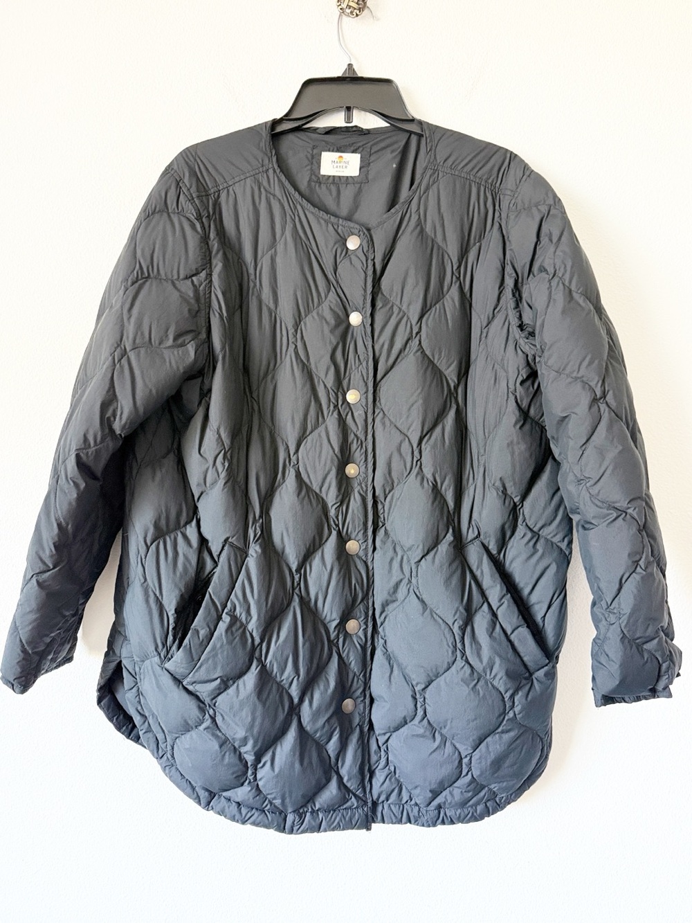 Marine Layer Lightweight Quilted Black Women's Jacket -